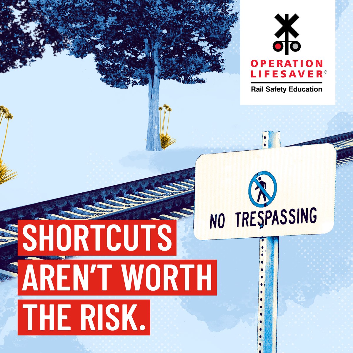 IndianaOpLife's tweet image. Shortcuts aren't worth the risk. Don't trespass on railroad tracks! It's not worth your life. #safetyfirst #railsafety