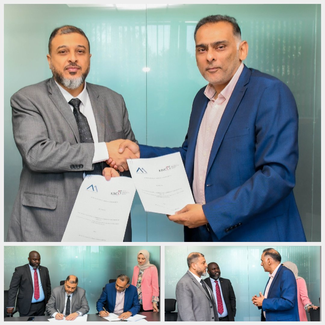 We’re excited to announce that we have signed an MoU with Mena Business Consultants, a KNCCI member since April 2024! 🎉 

The agreement, signed by KNCCI Vice President <a href="/mustafaramadhn/">Mustafa Ramadhan</a> and Mena's Regional Director Hasnain Meghji <a href="/hm_meghji/">Hasnain Meghji</a>, will support members expanding to Dubai