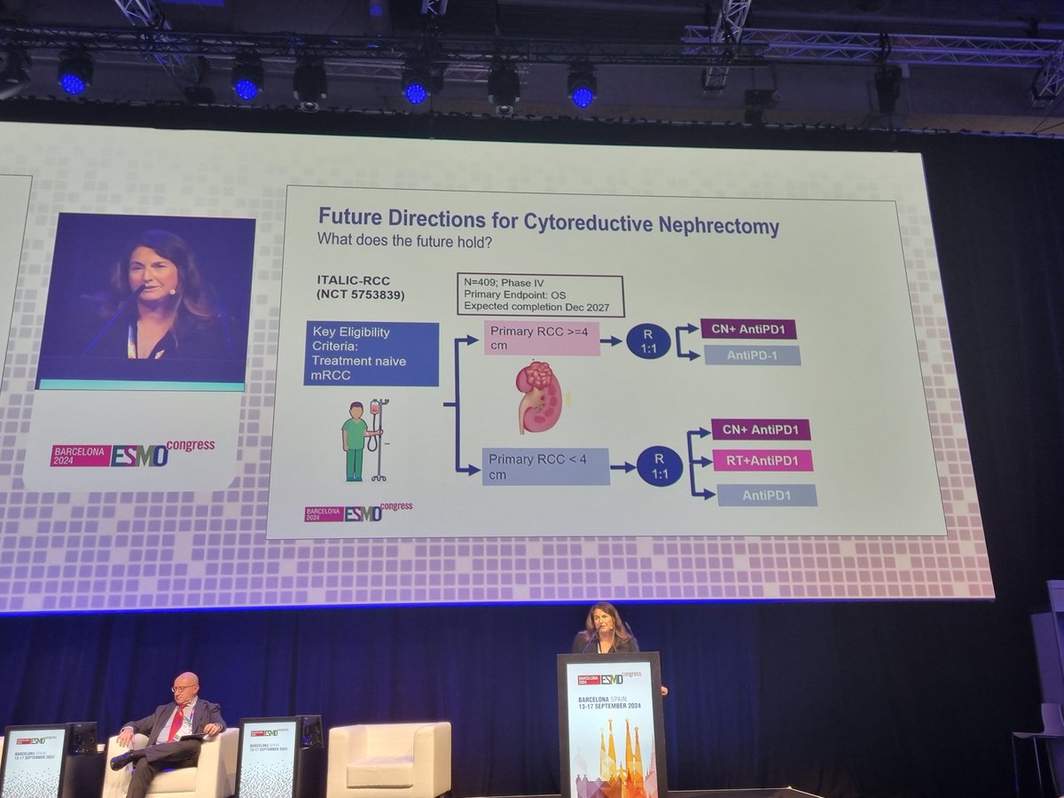 Roberto Iacovelli (@driacovelli) on Twitter photo Great session at #ESMO2024 on updates for mRCC chaired by C. Suarez & <a href="/CPRT65/">Camillo Porta</a>.
Thanks to <a href="/ChadTangMD/">Chad Tang, MD</a> & Carme Maresma for highlighting the ITALIC-RCC STUDY supported by <a href="/AIRC_it/">Fondazione AIRC per la ricerca sul cancro</a>. A huge work for more than 30 centres in 🇮🇹. Stay tuned! <a href="/OncoAlert/">OncoAlert</a> <a href="/myESMO/">ESMO - Eur. Oncology</a> <a href="/montypal/">Sumanta K. Pal, MD, FASCO</a> <a href="/DrChoueiri/">Toni Choueiri, MD</a> Great session at #ESMO2024 on updates for mRCC chaired by C. Suarez & <a href="/CPRT65/">Camillo Porta</a>.
Thanks to <a href="/ChadTangMD/">Chad Tang, MD</a> & Carme Maresma for highlighting the ITALIC-RCC STUDY supported by <a href="/AIRC_it/">Fondazione AIRC per la ricerca sul cancro</a>. A huge work for more than 30 centres in 🇮🇹. Stay tuned! <a href="/OncoAlert/">OncoAlert</a> <a href="/myESMO/">ESMO - Eur. Oncology</a> <a href="/montypal/">Sumanta K. Pal, MD, FASCO</a> <a href="/DrChoueiri/">Toni Choueiri, MD</a>