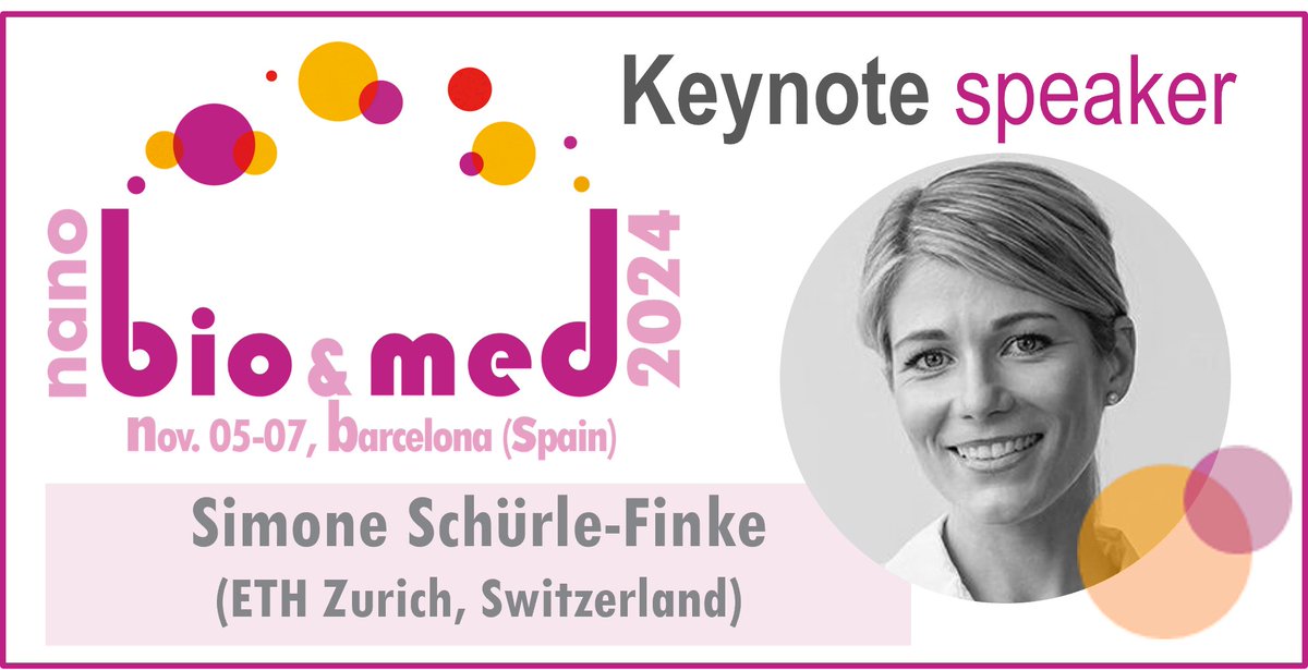 🌟 We are thrilled to announce that Prof. Dr. Simone Schürle Finke, a pioneer in nanorobotics and magnetic servoing technologies, will be our keynote speaker at the NanoBio&amp;Med conference! Don’t miss the chance to hear from one of the leading experts in the field! #Nanobiomed