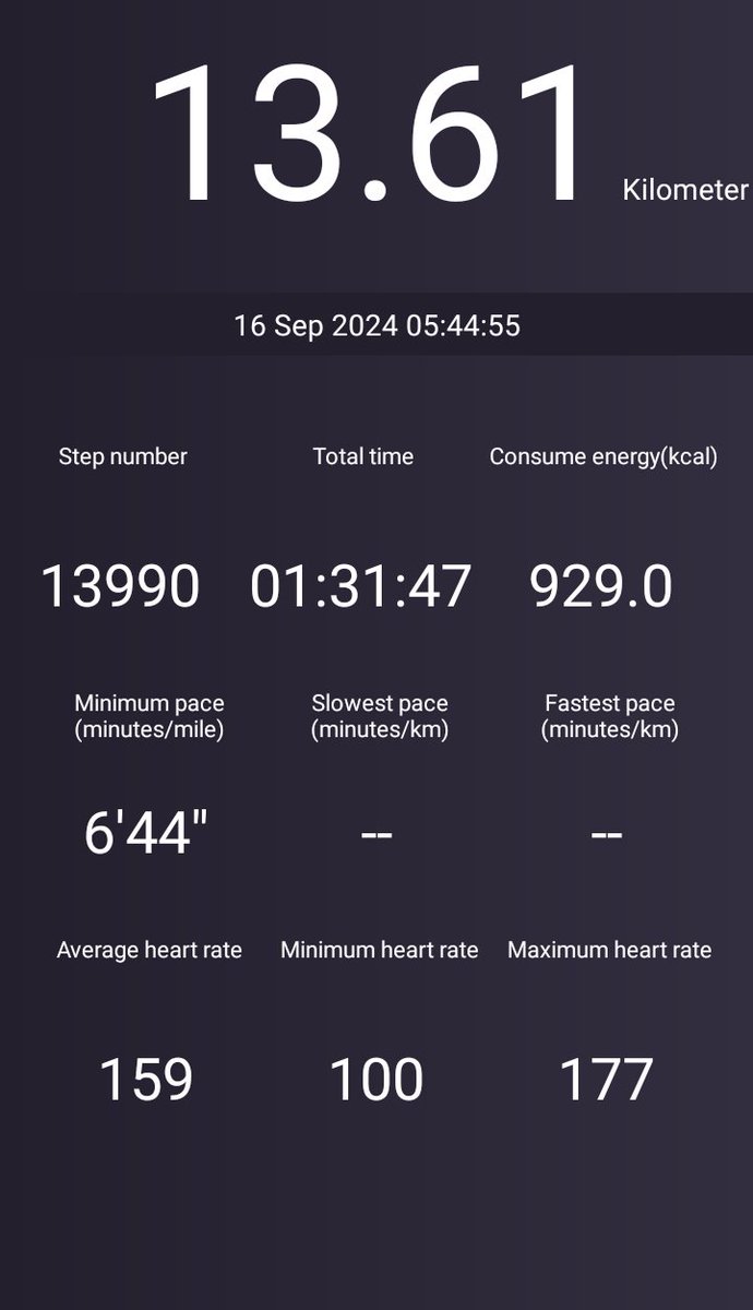 IamanElder's tweet image. Gentlemen and Ladies😃, I've started me new week with a 13km  🏃🏾🏃🏾🏃🏾🏃🏾achievement🕺🏾🕺🏾🕺🏾🕺🏾🕺🏾🕺🏾🕺🏾🕺🏾🕺🏾🕺🏾

#runAround
#Runmore
#runcommunity