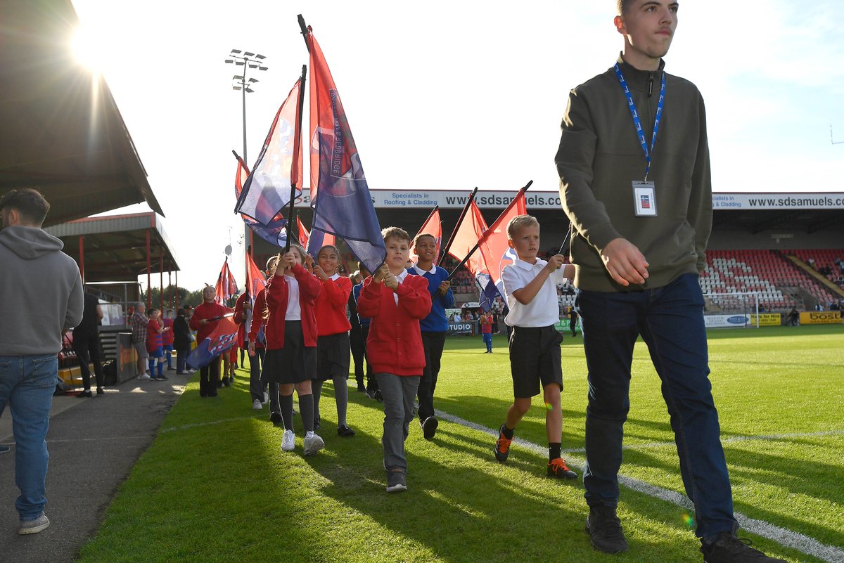 Last Saturday we saw 82 children from William Bellamy and Hunters Hall schools form the Guard of Honour and Walkout teams before Dagenham &amp; Redbridge FC's fixture versus Gateshead in the Vanarama National League.