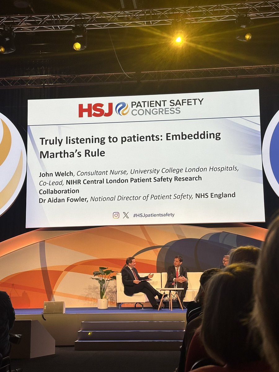 Supporting national patient safety day at the HSJ Patient Safety Congress #HSJpatientsafety