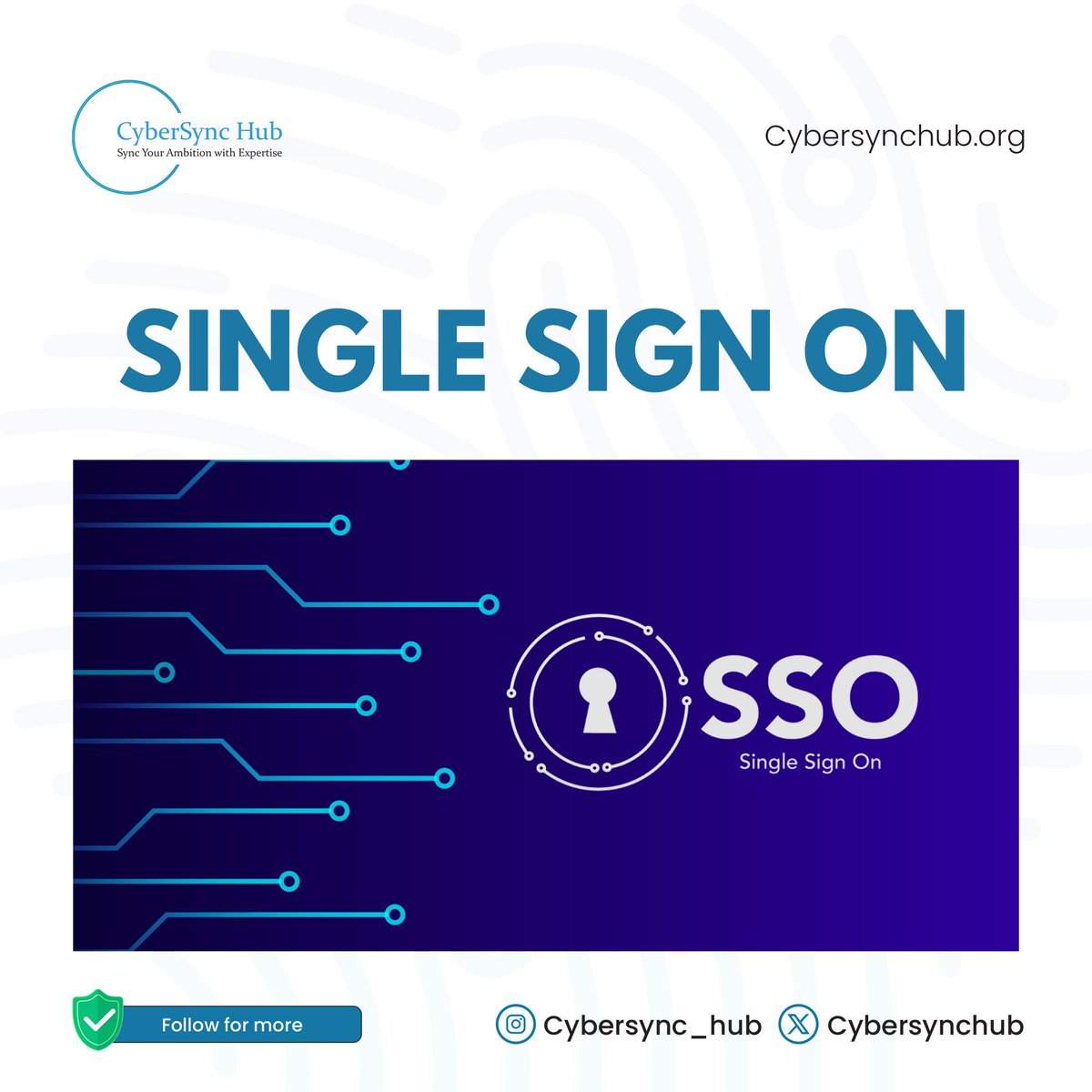 CyberSyncHub's tweet image. Streamline access with Single Sign-On (SSO). 
One login, multiple apps – simplifying workflows, boosting security, and enhancing productivity.

#SSO
#CyberSecurity
#TechEfficiency 
#ProductivityBoost 
#CyberSyncHub