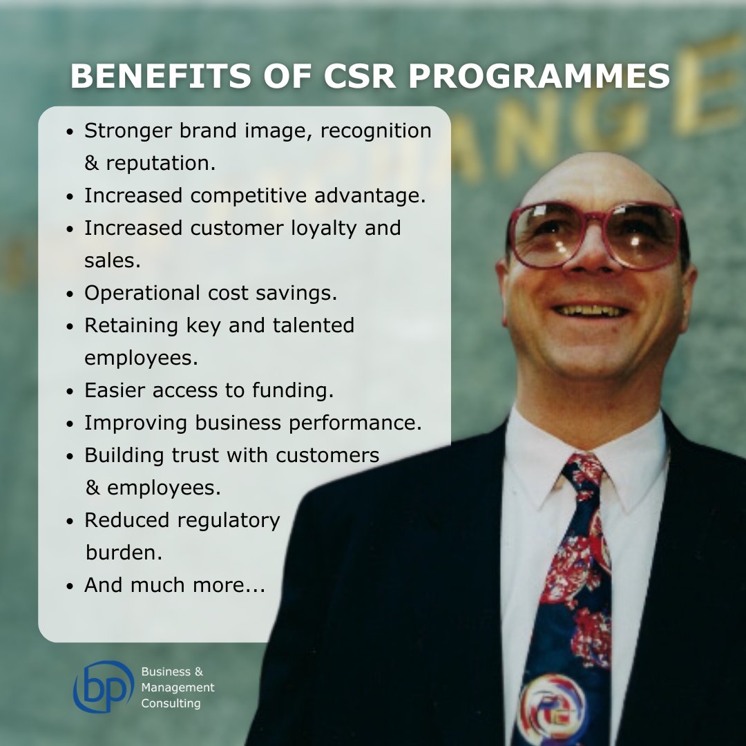 Need help developing or reviewing your Corporate Social Responsibility (CSR) strategy? 

I can assist you in maximising its impact! From environmental sustainability to employee volunteering, CSR boosts both business and society.

Contact Me:
07720 406806 or barrie@bpbmc.co.uk