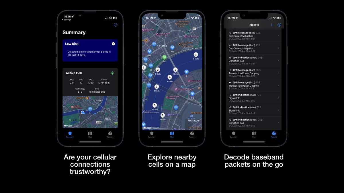 CellGuard goes public! 📶 Check if your iPhone was close to potentially malicious cellular base stations, even on non-jailbroken devices.