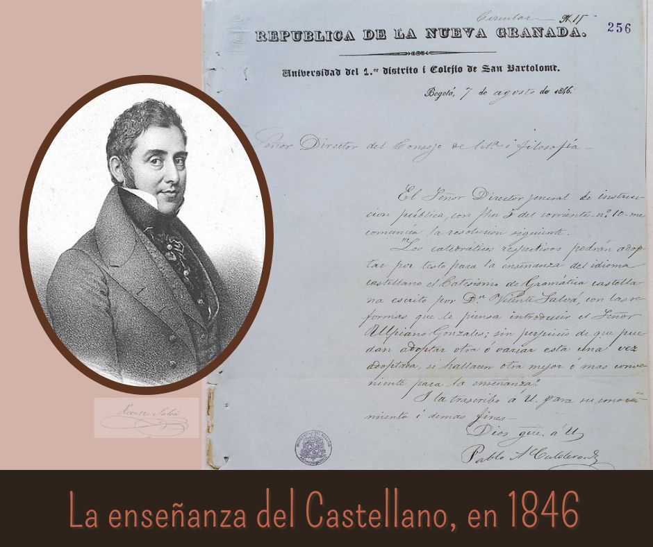 ArchivoHUR's tweet photo. #RecomendadoDelBlog En 1846, una circular de la Dirección de Instrucción Pública fijaba los textos para la enseñanza de Castellano, según la Gramática de don Vicente Salvá: https://t.co/IWBJ1FOmXU #archivo #documento #Gramática https://t.co/e6OZrBMwQC