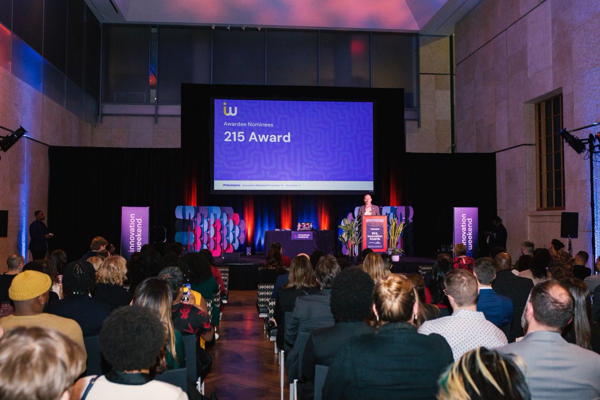 Do you know someone who deserves the spotlight for their work in the #PhillyTech community? Nominate them for the 3rd annual Innovation Awards! bit.ly/3znvPNT

Rising Star
Next Gen
Advocate for Equity
Collaboration for Equity
Community Cultivator
Entrepreneur of the Year