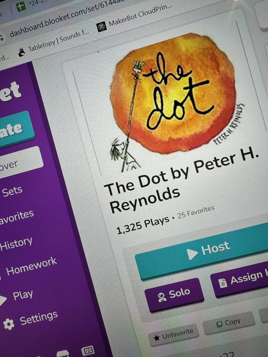 BrickLovesBooks's tweet image. Exciting day in the #library! Students celebrated #DotDay with #Ozobots, coding &amp;amp; creating, they also used #Blooket to test their comprehension skills after reading #TheDot … Combining creativity &amp;amp; technology for a fun and educational experience! 🌍🎨 #STEAM #stem #ConnMagnet