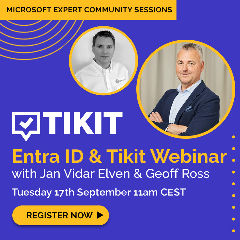 TikitByCireson's tweet photo. 🚨 Tomorrow’s the day! Don’t miss our webinar on automating employee onboarding with Microsoft Entra ID and Tikit. Learn from Jan Vidar Elven and our expert team.
It’s not too late—register now!
🗓 9/17 | 🕔10 a.m. BST / 11 a.m. CEST 
🔗Register here: https://t.co/x2GtGKCkbs https://t.co/g3tBP1cTdN