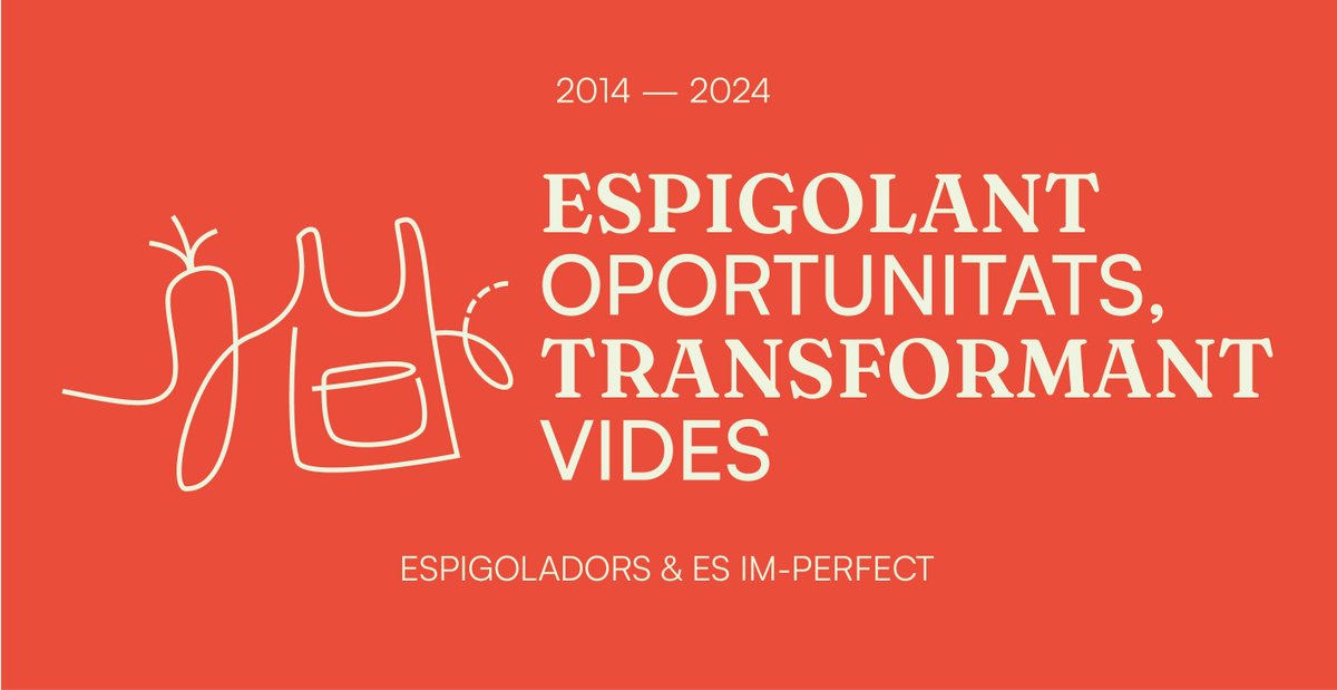 ‼️ Ep! Enguany, la Marató acabarà amb un tast d’aprofitament donant, així, el tret de sortida a la campanya de celebració dels nostres 10 anys d’història.🎉

+ info ➡️espigoladors.cat/10_anys/ 

#10anysEspigolantOportunitats