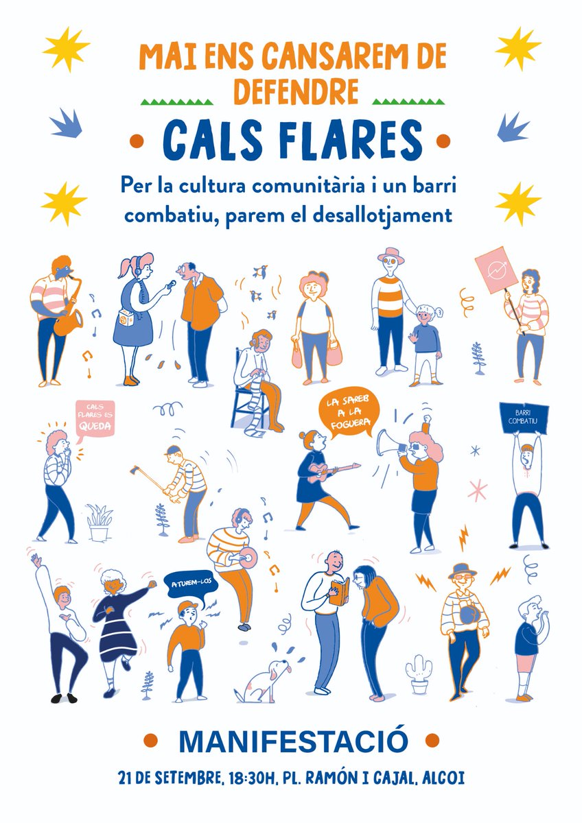 Este dissabte ens manifestem per defendre 17 anys de centre social, per fer front a l'especulació immobiliària d'entitats com SAREB que ens impossibiliten l'accés a l'habitatge. Per un Alcoi combatiu i amb espais per a la classe treballadora.
Parem-los!