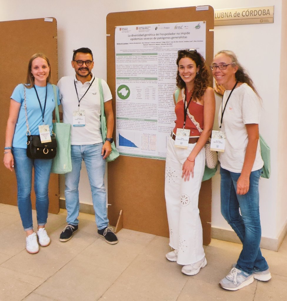 El grupo del Laboratorio de Sanidad Vegetal de <a href="/AgriculturaGOIB/">Conselleria d'Agricultura, Pesca i Medi Natural</a> ya está en #sefcordoba2024 con ilusión y ganas de compartir y adquirir nuevos conocimientos.