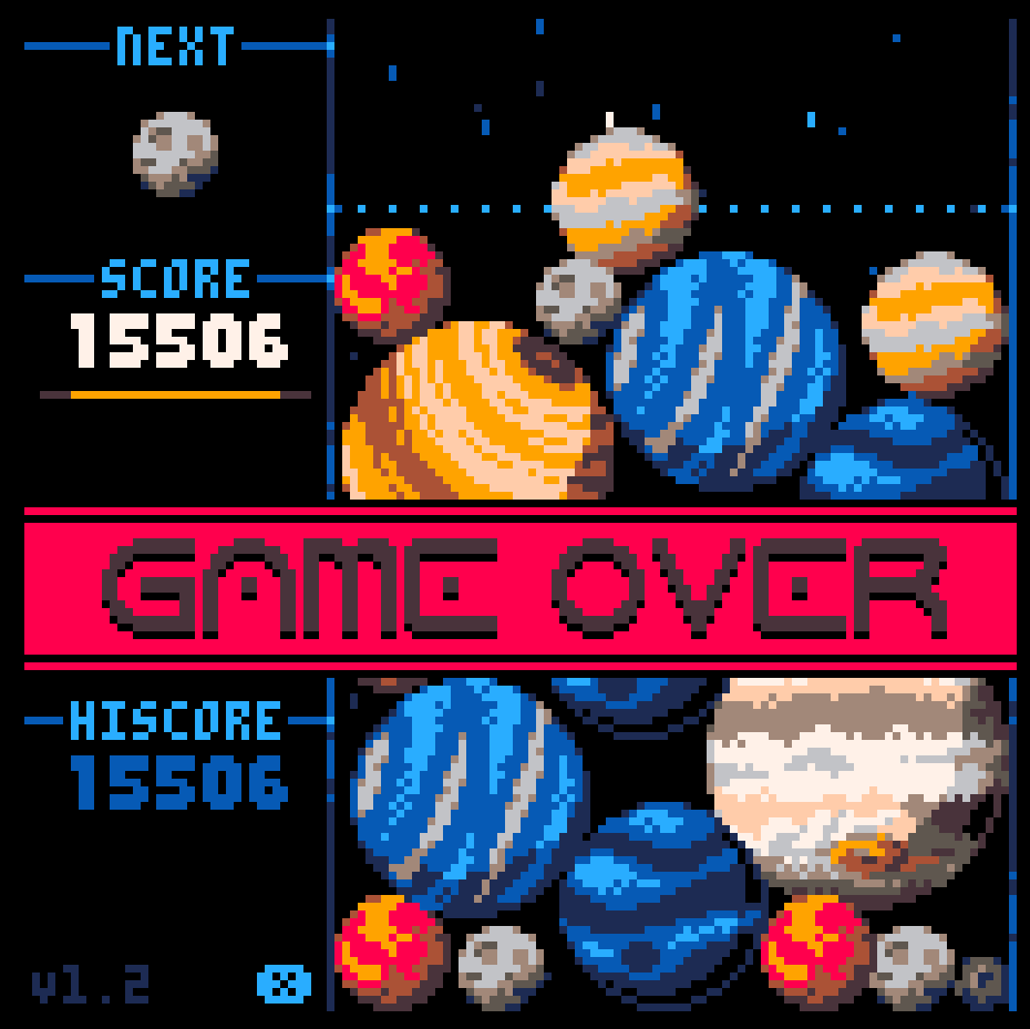 Grumpy Goose (@grouchygander) on Twitter photo Okay, yeah you know what? Cosmic Collapse is fun.
First "Suika-like" I've played that didn't frustrate me to bits! Good job, <a href="/johanpeitz/">Johan Peitz - wishlist picoCAD 2!</a>! Okay, yeah you know what? Cosmic Collapse is fun.
First "Suika-like" I've played that didn't frustrate me to bits! Good job, <a href="/johanpeitz/">Johan Peitz - wishlist picoCAD 2!</a>!