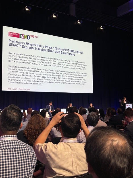 C4Therapeutics's tweet photo. Check out our team at #ESMO24! 

We’ve had a blast being in Barcelona with a community committed to bringing new treatments to people impacted by #cancer. The passion we feel within every room at the event makes us even more excited to continue advancing our #TPD medicines. https://t.co/Hy7V5d0sn9