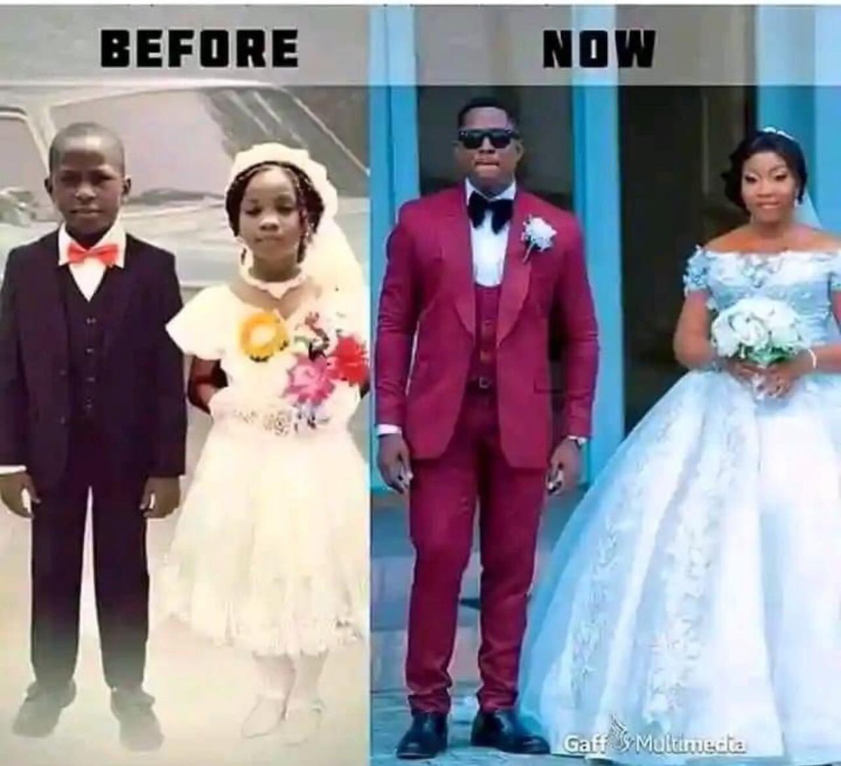 This couple shared a photo of the time they were little bride and groom, became best friends, and eventually got married.

 #DonaldJTrump I A M A CHOSEN Adeboye Selma’s