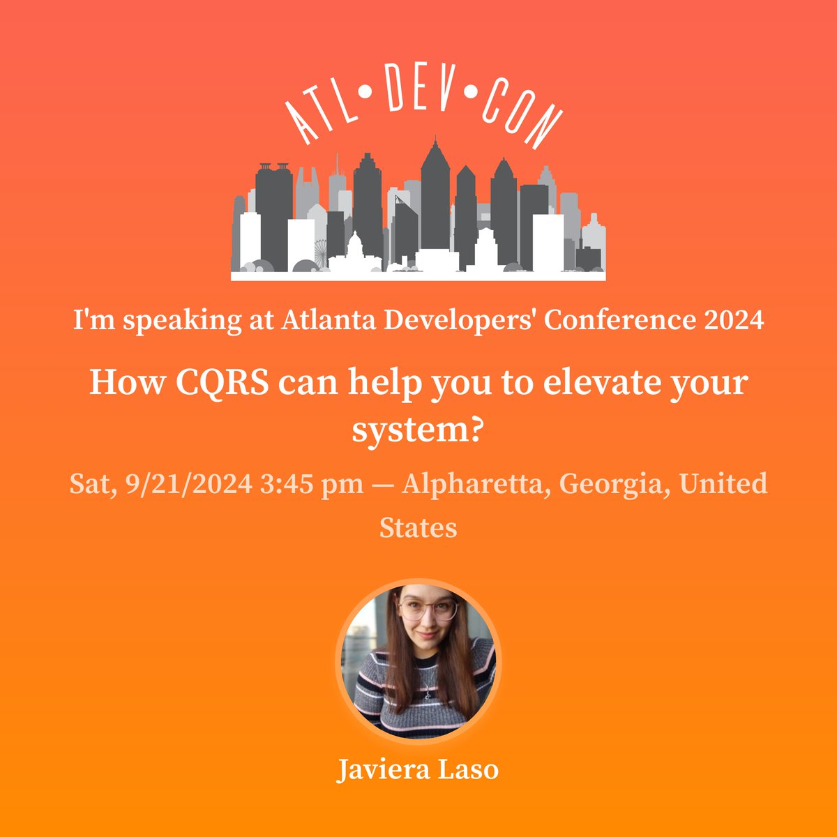 Join <a href="/Javujavichi/">Javiera Laso</a>: How CQRS can help you to elevate your system?