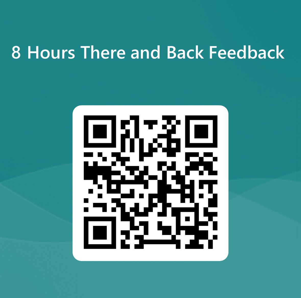 If you came and saw 8 Hours There and Back please please please complete this feedback form. It makes such a difference and helps us with those funding bids. Thank you!!!