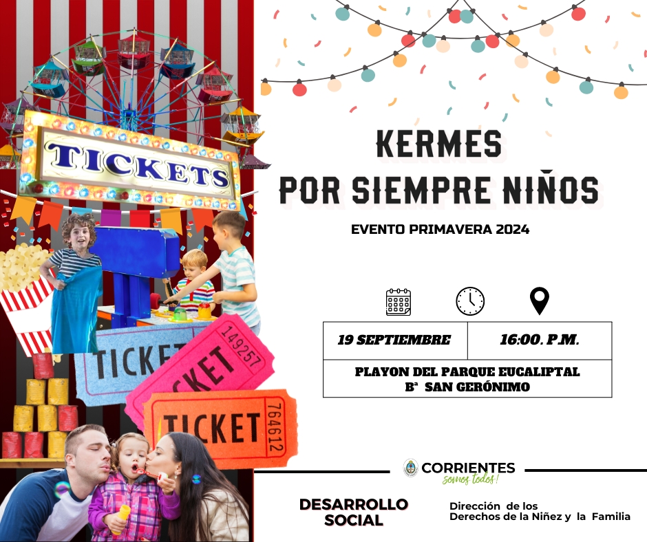 🌸🎉 ¡Te invitamos a la "Kermés por Siempre Niños"! 🎠🎈 Un día lleno de juegos, diversión y sorpresas en los C.D.I. ¡No te lo pierdas! 🌼👧👦 #DireccionNiñezFamilia