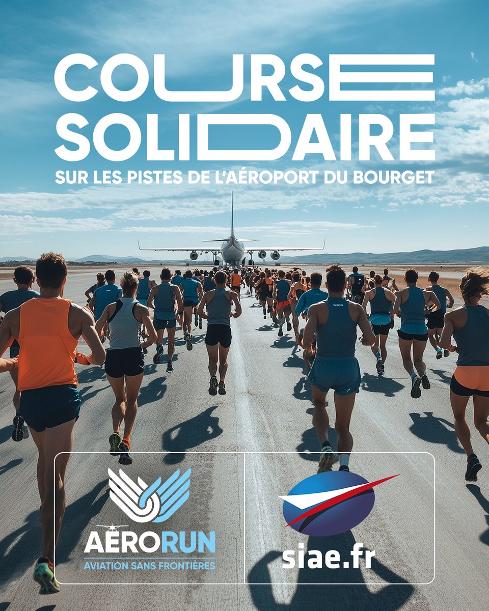 🏃 À vos marques, prêts, courez ! Le 20 octobre, l'équipe du #ParisAirShow sera sur la ligne de départ de l’AéroRun qui s’élancera depuis les pistes de #ParisLeBourget 🛩️

Inscrivez-vous avant le 1ᵉʳ octobre pour participer : pulse.ly/mdztwzk3k6

#PAS25 <a href="/ONG_ASF/">Aviation Sans Frontières</a> #Solidarité
