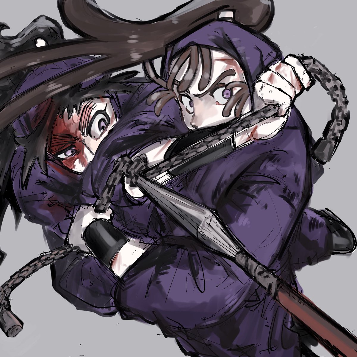 #このタグを見た人はラフ画とその完成絵を見せる
ラフの方も気に入ってたのであげ 