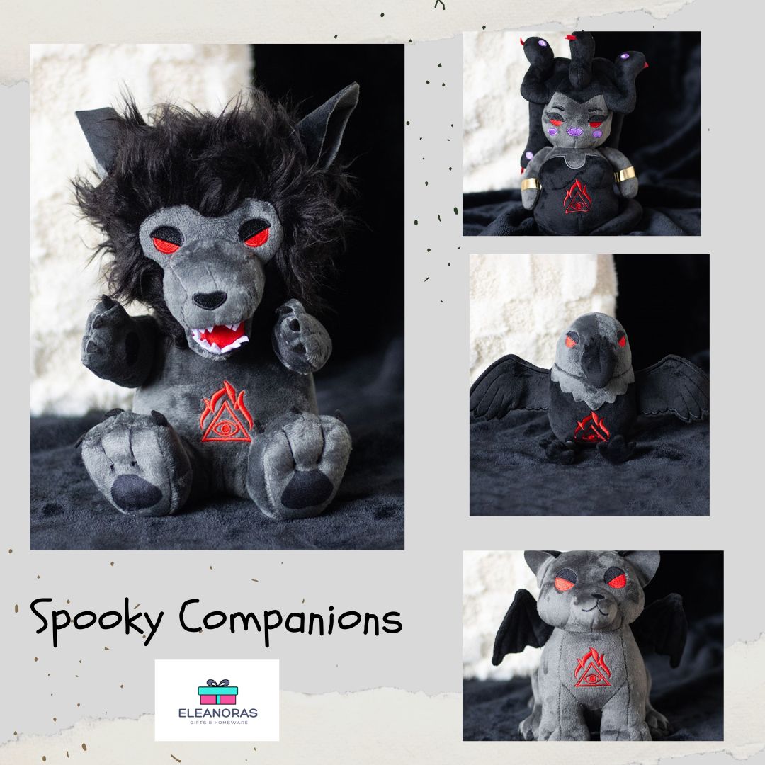 Spooky Companions Now In Stock. Choose From Medusa, Werewolf, Raven or Vampire Cat. 
Spooky gift idea. Which ones your favourite ?

#vampirecat #medusa #ravens #Werewolf