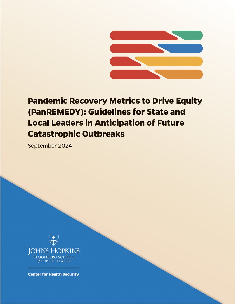 Genuine post-pandemic recovery is a process of social transformation and resilience strengthening, not simple rebound and rearview optics. Read the latest report  from PanREMEDY - Pandemic Recovery Metrics to Drive Equity.  lnkd.in/eKky8gyZ
