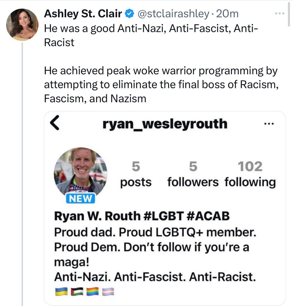 They’re so eager to vilify queer people that they mindlessly share a fake profile claiming the would-be Trump assassin was LQBTQ. It’s honestly so pathetic.