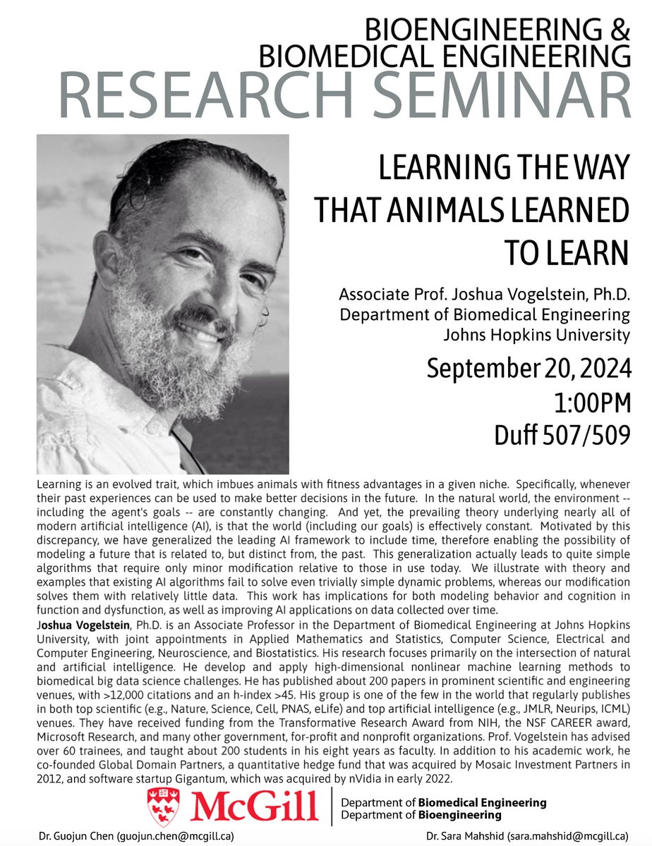 Danilo Bzdok (@danilobzdok) on Twitter photo We are looking forward to host Joshua Vogelstein (<a href="/jovo/">Joshua T. Vogelstein</a> ) at <a href="/Mila_Quebec/">Mila - Institut québécois d'IA</a> + BME <a href="/mcgillu/">McGill University</a> in Montreal this week ! We are looking forward to host Joshua Vogelstein (<a href="/jovo/">Joshua T. Vogelstein</a> ) at <a href="/Mila_Quebec/">Mila - Institut québécois d'IA</a> + BME <a href="/mcgillu/">McGill University</a> in Montreal this week !
