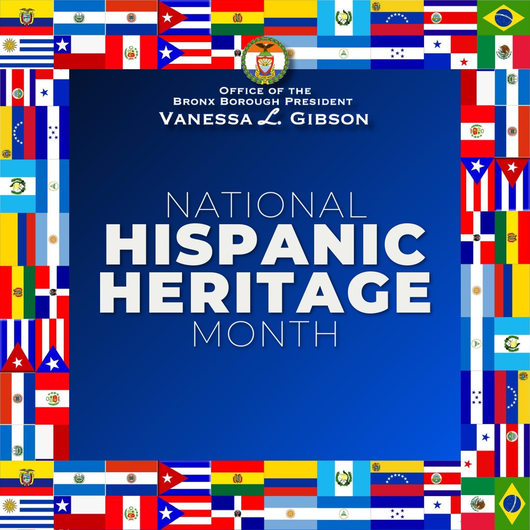 bronxbp's tweet photo. Happy National Hispanic Heritage Month!

¡Feliz Mes Nacional De La Herencia Hispana! https://t.co/cpUCVcpUp5