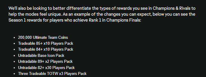 HUGE CHANGES FOR FUT CHAMPS! 🚨 

THE MARKET WILL BE CRAZY🤯

Big W 🔥

#EAFC25