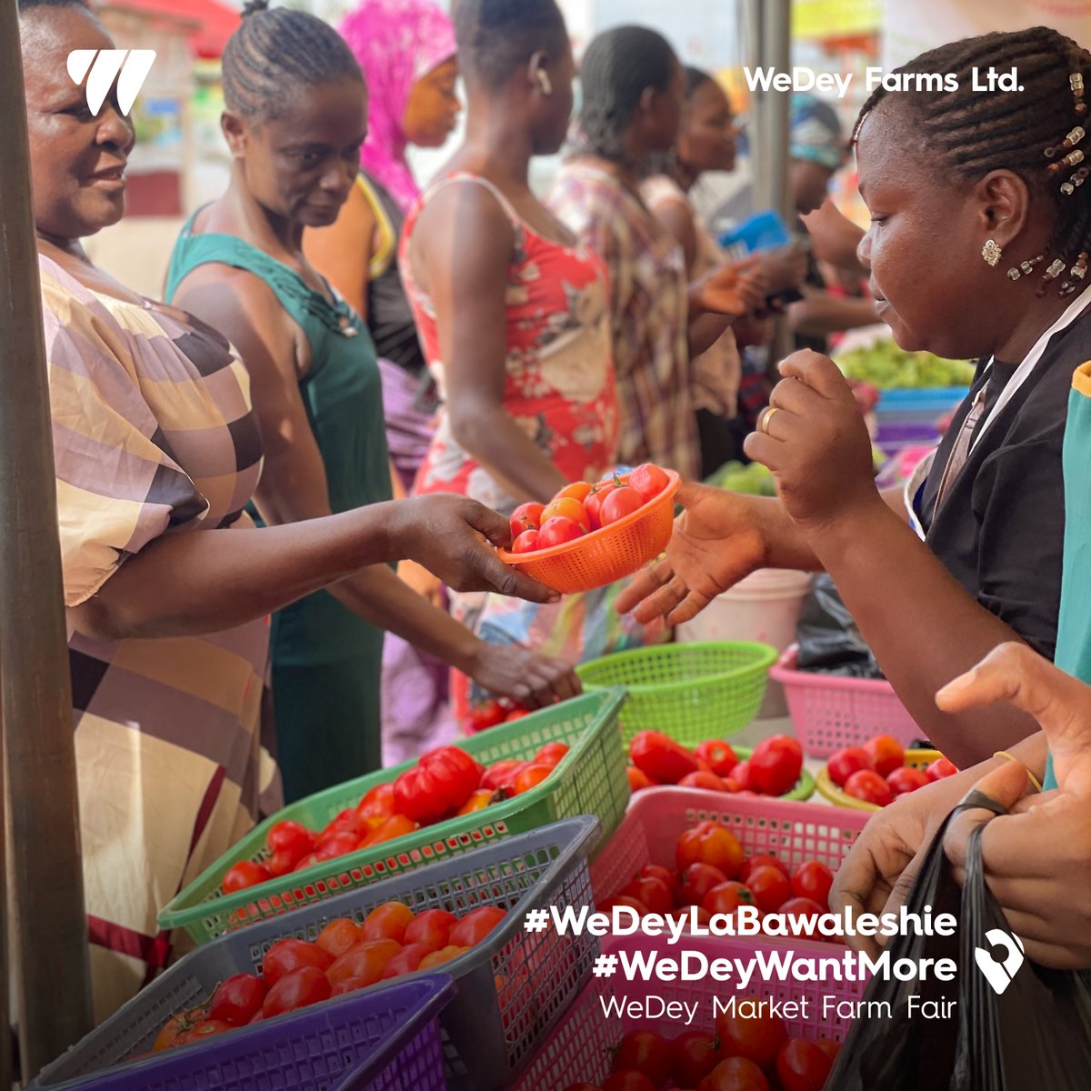 Wedeyfarms's tweet photo. Rush Hour at #WeDeyMarketFarmFair
Last Saturday was on fire!
Fresh produce, unbeatable prices, and the energy was off the charts! If you missed it, don’t worry—we’re back this Saturday!
📅Every Saturday
📍La Bawaleshie School Park
⏱️6am-6pm
Be early or you’ll wish you had!
#WeDey https://t.co/MCxe2ycLpu