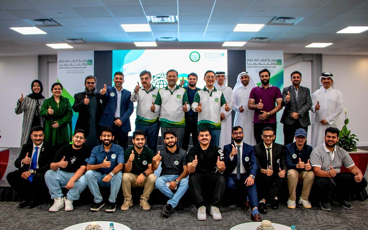 PakinQatar's tweet photo. Ambassador, Mr.Muhemmed Aejaz, inaugurated the #QSTP Global Innovation Link - Pakistan Edition, a two-week program fostering collaboration in science, technology, and entrepreneurship between Pakistan and Qatar. 
#PakistanQatarCollaboration https://t.co/ODvYBkvRHm