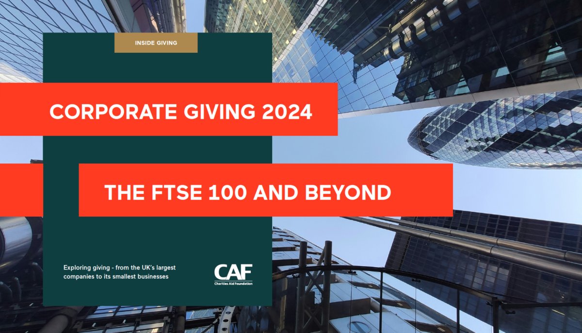 Donations from FTSE 100 companies not keeping track with profits, CAF research finds dlvr.it/TDJHs9
