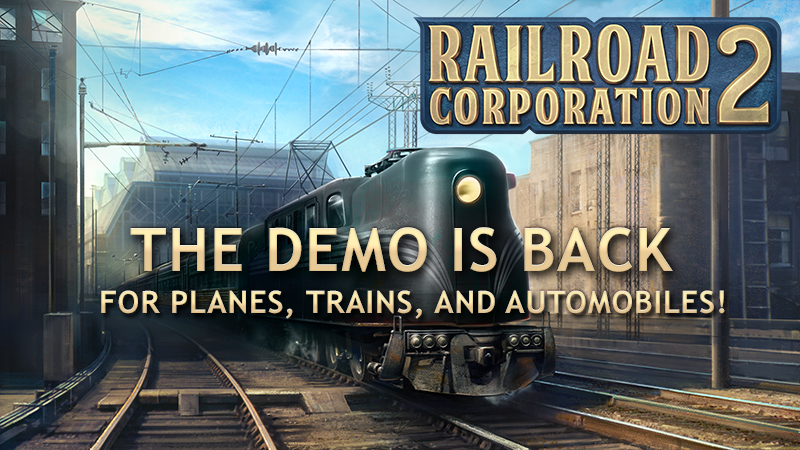 CorbieGames's tweet photo. As a small thank you for your patience &amp; consolation for the delay, we're bringing back the Railroad Corporation 2 Next Fest demo during Steam's Planes, Trains and Automobiles Fest! 🚂 https://t.co/Ml72D6wrvA