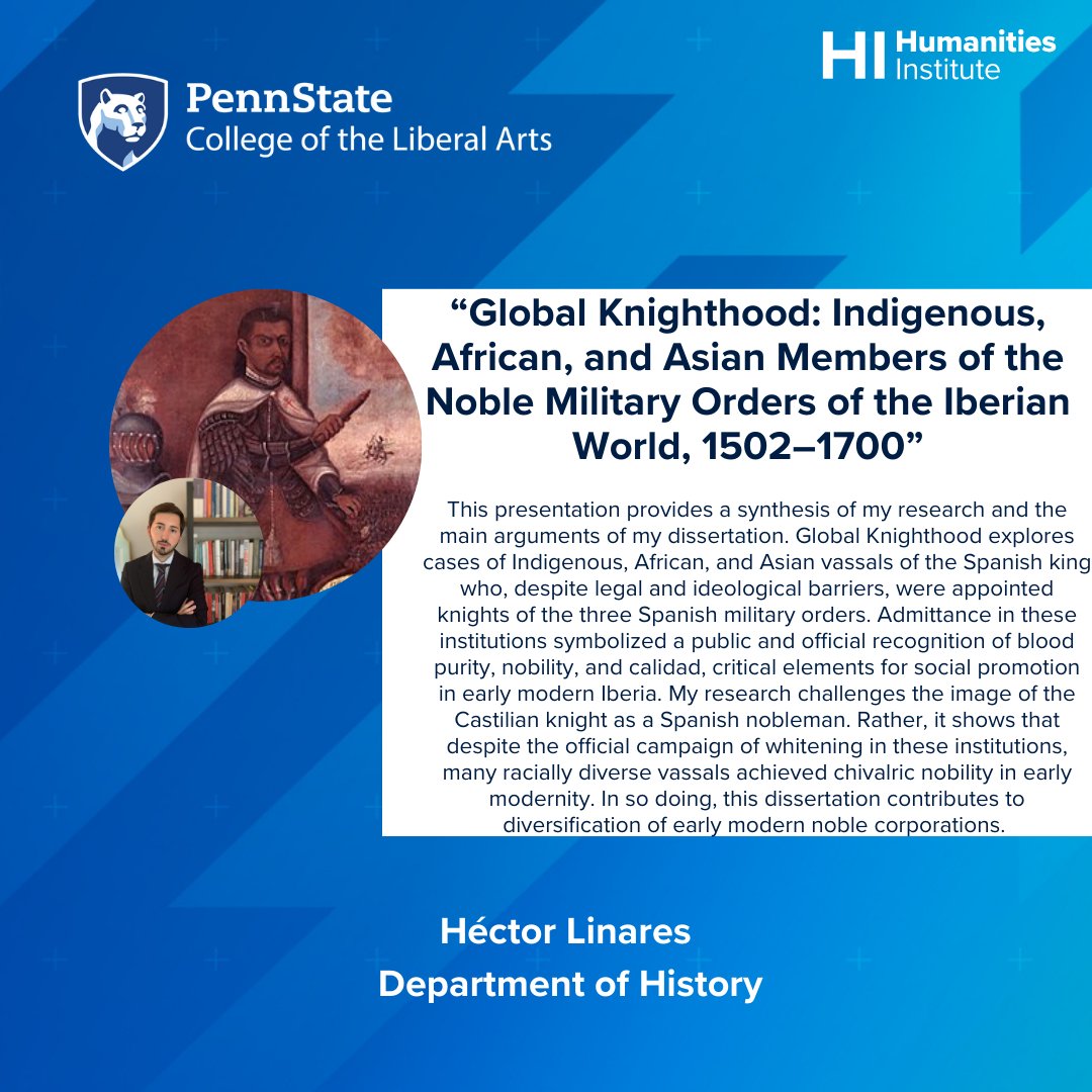 PSUHumanities's tweet image. Come hear our Graduate Student Summer Resident Talks tomorrow (Tuesday, Sept. 17) from 12-1pm in 124 Sparks Building! Lunch will be provided.