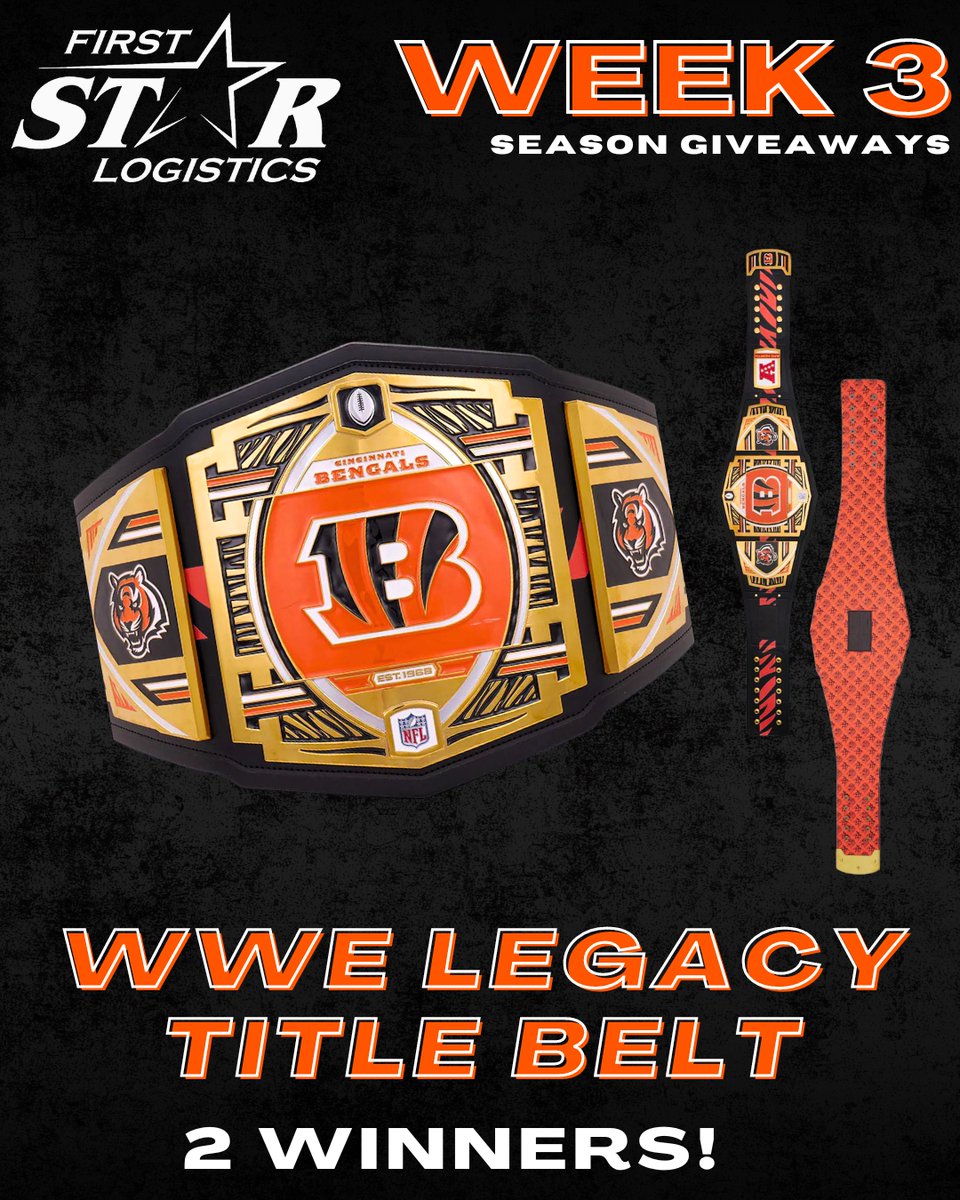 🐅WEEK 3🐅
Bringing back the WWE Belt for Week 3 of Season Giveaways! Enter to win the item that completes your at-home Jungle, Man Cave, or whatever you call it🔥

💥Follow us
💥Follow <a href="/JoeGoodberry/">Goodberry</a> 
💥Follow <a href="/JakeLiscow/">Jake Liscow</a> 
💥Follow <a href="/DLInTheTrenches/">Dave Lapham "In The Trenches" Podcast/Videocast</a> 
💥Retweet this tweet
&amp; that's