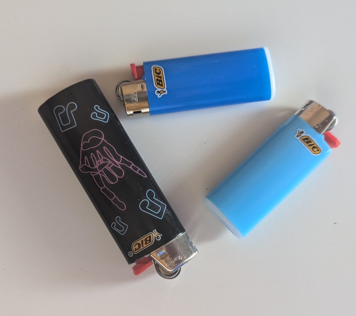 Son of a bic

Lighter ran out (the black one) so I went to 711 but all they had was these tiny son of a bics.