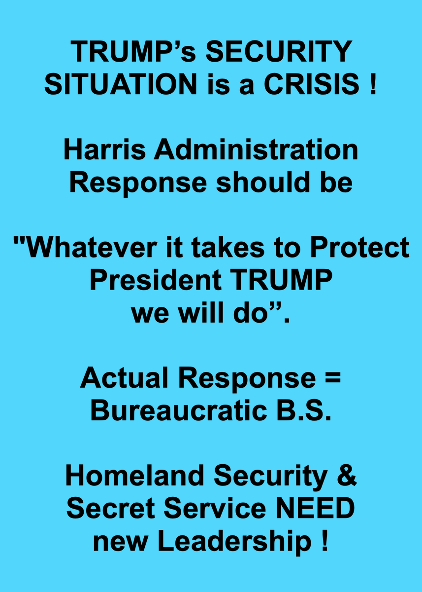 PeriklesGREAT's tweet photo. @elonmusk 🔥"Whatever it takes to Protect President TRUMP  
we will do" !  - that should be Kamala's Response ! 

💥This shows Kamala can't LEAD  in a CRISIS! 
💥What if this was a WAR? 
💥LEADERS take Decisive ACTION! 
💥They do NOT Dither &amp; spout bureaucratic nonsense ! https://t.co/gv2R8I5tRo