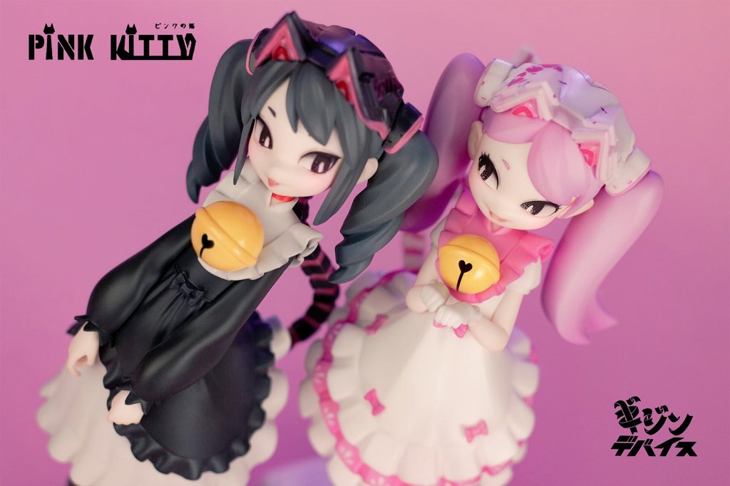 🏩 original characters - kuro neko &amp; shiro neko (garage kit)