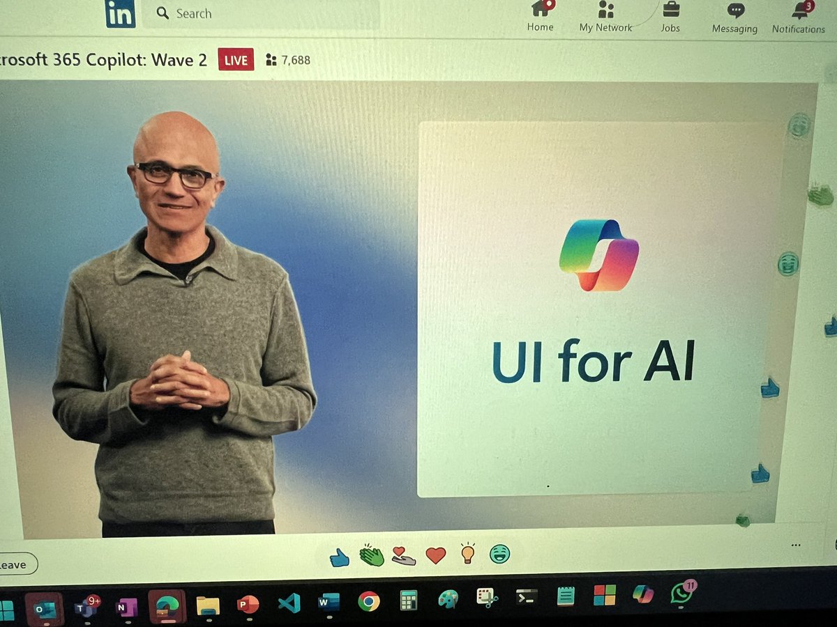 Did everyone check out the new announcements from @microsoft today. Some of my fave things that I’m going to start using THIS WEEK for my conf planning are: 

🎨Copilot is the UI for AI = you look up stuff on web using Copilot 

👯Copilot Pages = you paste this into a Copilot