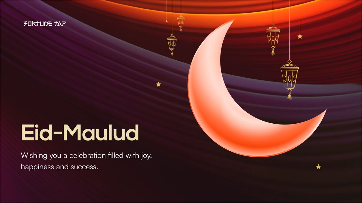 Eid-Mawlid to all our awesome Fortunates who observe. 🌙🔮