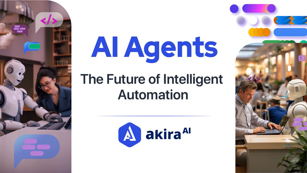 akira_xai's tweet image. Welcome to the era of AI Agents, where automation is reshaping the future of business.

Ready to harness the power of AI and drive innovation? The future is here, and it starts now!

akira.ai/blog/ai-agent-…
#aiteammates #agenticworkflow #autonomousoperations #agenticai #akiraai