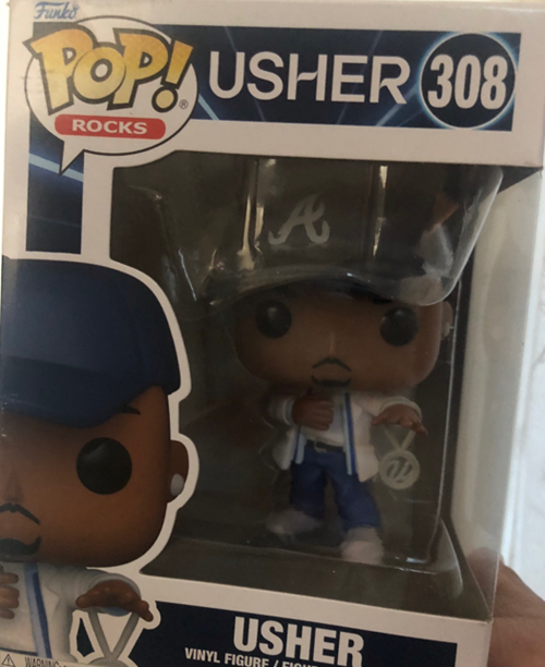 Love my new Usher Funko! 😍 😍 😍 Got your chance to win <a href="/Usher/">Usher Raymond IV</a> tix 7:10am, 8:10, 9:10 all week long! ~Tiffany Warner @hot1037seattle