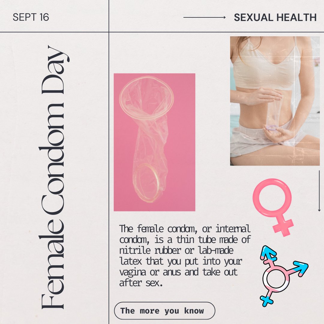 HealthWyo's tweet image. Female condoms are an empowerment tool. They are an indispensable product for girls and women to have access to so they can protect themselves and their partners to live safer, healthier, empowered lives. Happy Global Female Condom Day! 
#SexualHealth
#FemaleCondom