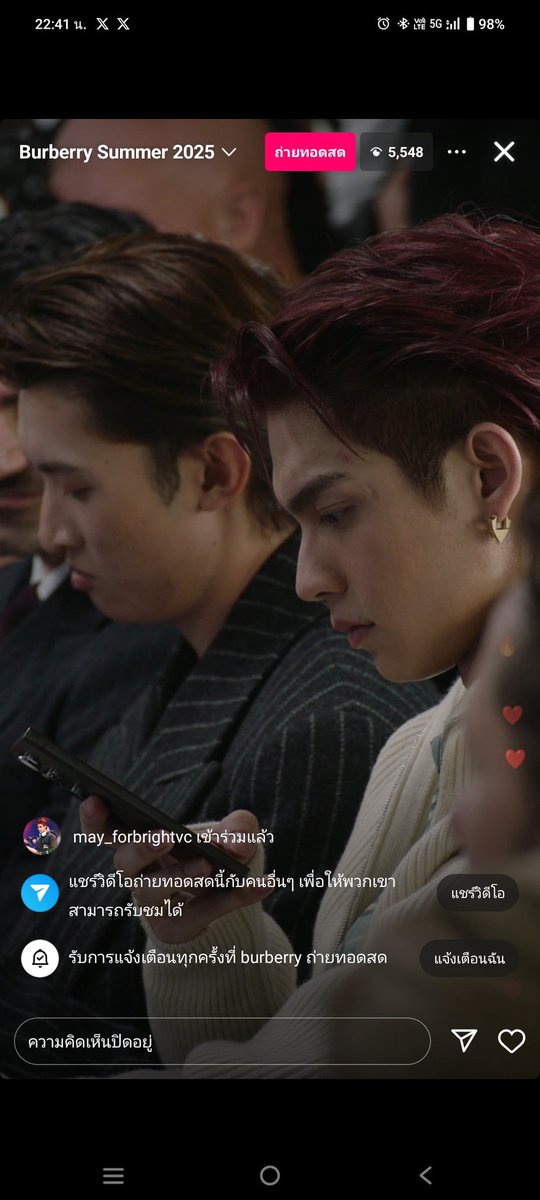 mimay_sritong's tweet image. กล้องจับนานมากกกกกกกกก 📍📍📍
Bright In LFW SS2025 
#BurberrySummer2025xBRIGHT
#BurberryxBRIGHT
#Burberry @Burberry 
#bbrightvc @bbrightvc
