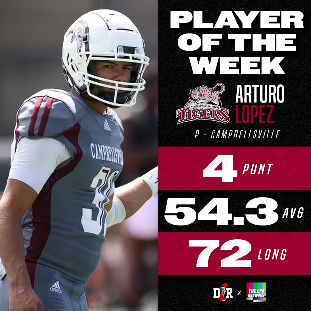 Here are this week’s CFBNETWORK X <a href="/D1_Rejects/">Division 1 Rejects</a> NAIA Players of the Week:

Offense: Keely Watson (<a href="/STU_Football/">STU Football</a>)
Defense: Treden Davis-Reed (<a href="/MidlandU_FB/">Midland Football</a>)
ST: Arturo Lopez (<a href="/CvilleTigersFB/">Campbellsville Football</a>)