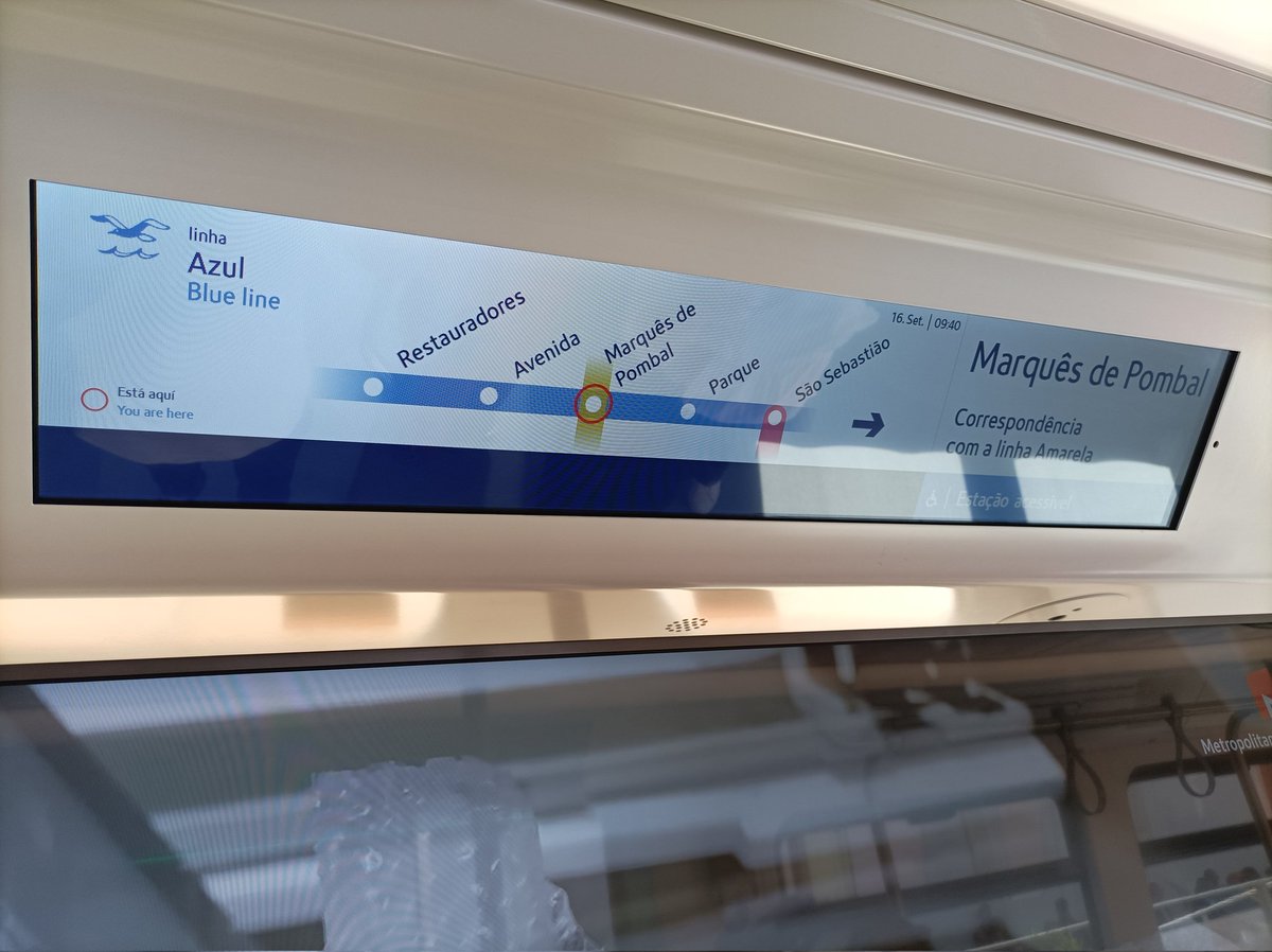 chateaufiesta's tweet photo. Interior da nova carruagem do @metro_lisboa https://t.co/JE8qoPoDot