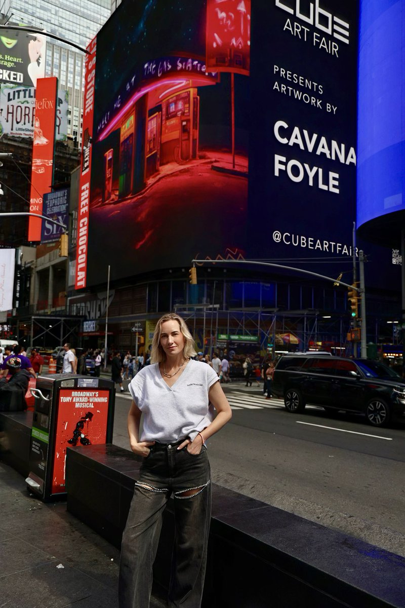 MotherPopWorld's tweet photo. My art made it to #TimesSquare 🤩 #newyork #billboardart https://t.co/9dgynIz2vF
