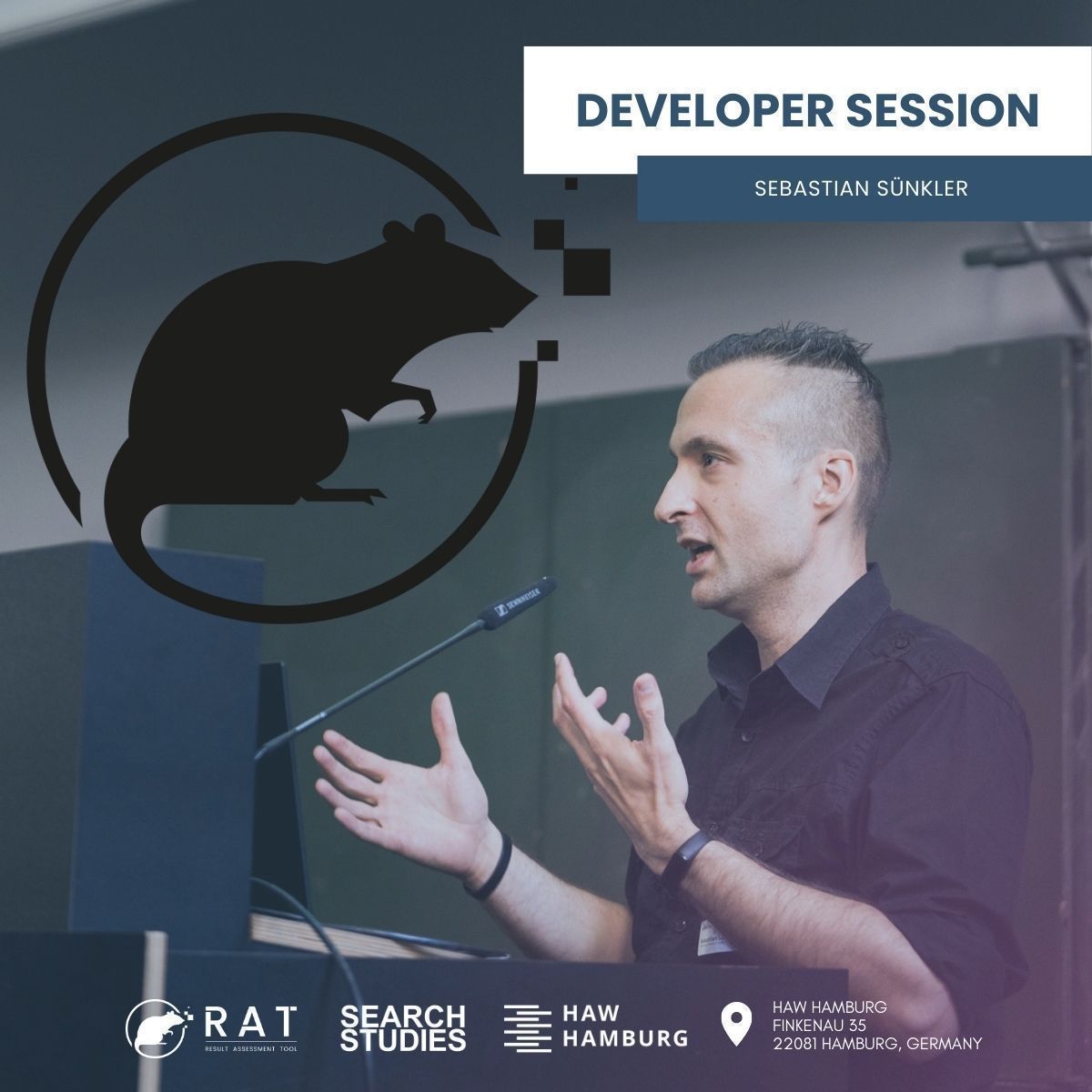 RAT Community Meeting 2024 🐀: Developer Session

🎤: Sebastian Sünkler, HAW Hamburg, Germany 
🗓️: 27th September 
🕙: 12:00 – 12:30 
📍Hamburg, Germany 

Register for the RAT Community Meeting 2024 at: rat2024.eventbrite.de 🎟️ #RATSoftware